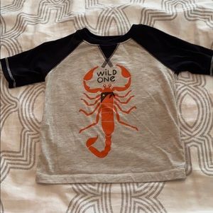 Wild one toddler scorpion tee! 24m